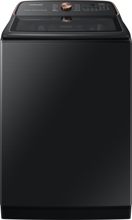 Samsung WA55A7700AV 27 Inch Smart Top Load Washer with 5.5 cu.ft. Capacity Auto Dispense System Super Speed Wash 17 Wash Programs 11 Wash Option Wi Fi Connectivity Active WaterJet Smart Care Vibration...