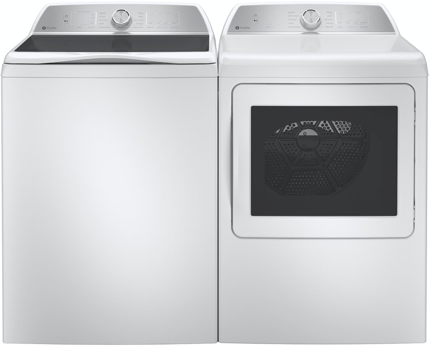 GE GEWADRGWS600 Side by Side Washer Dryer Set with Top Load