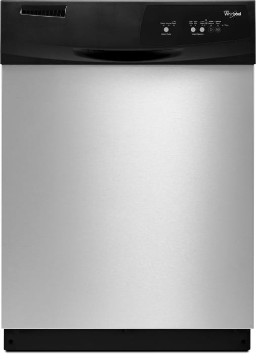 Whirlpool Wdf310paad Full Console Dishwasher With 12 Place Settings 3 Wash Cycles 4 Level Sheerclean Direct Feed Wash System 4 Options Auto Soil Sensor 4 Hour Delay Wash Option And 59 Dba Universal Silver