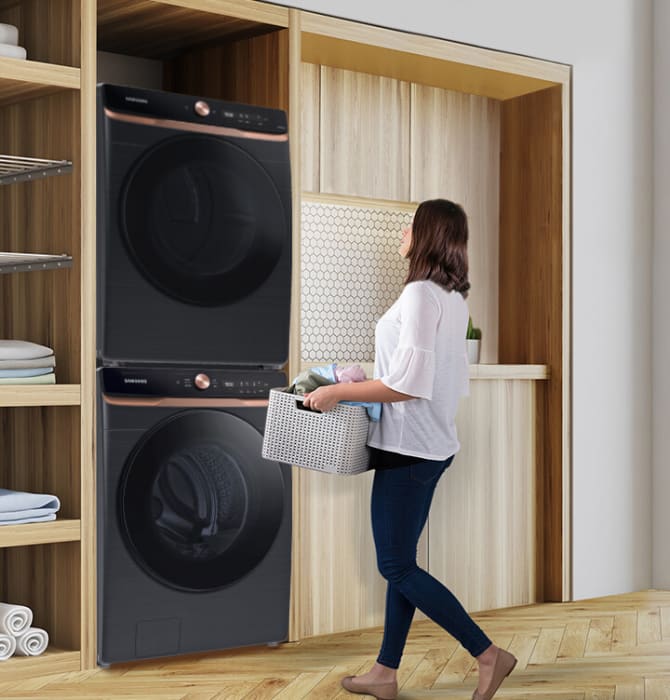 Samsung SAWADREV65001 SidebySide on Pedestals Washer & Dryer Set with