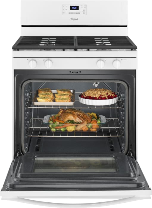 Whirlpool WFG515S0EW 30 Inch Freestanding Gas Range with AccuBake