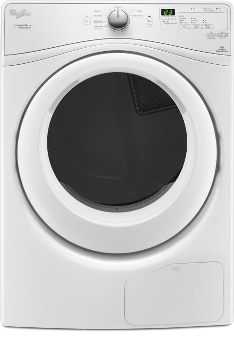WED7990FW 27 Inch 7.4 cu. ft. Ventless Electric Dryer with Advanced Moisture Sensing, Shield Plus, Quick Dry, Quad Baffles, 7 Cycles, 4 Temperature Selections, ADA Compliant and ENERGY STAR Qualified