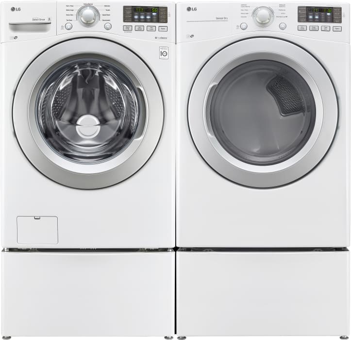 LG WM3270CW 27 Inch Front Load Washer with NFC Smartphone Technology