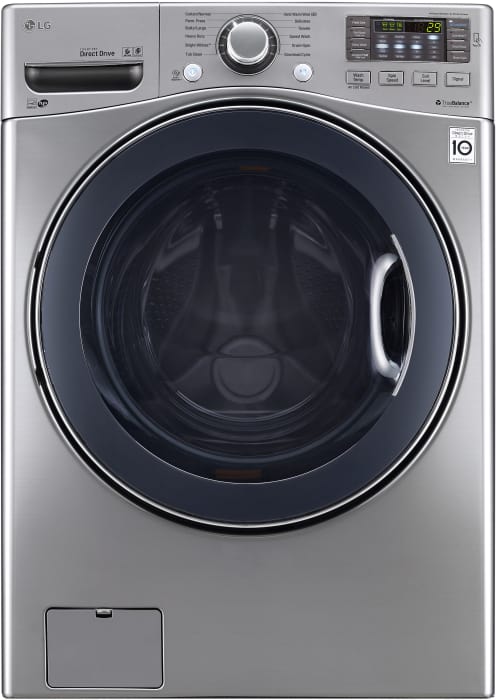 Lg Wm3575cv 27 Inch 4 5 Cu Ft Front Load Washer With 12 Wash Cycles 1 300 Rpm Turbowash Lg Twin Wash Compatibility Waveforce Smartrinse Jet Spray System Senseclean Neverust Stainless Steel Drum And