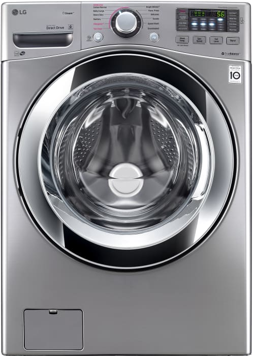 Lg Wm3670hva 27 Inch 4 5 Cu Ft Front Load Washer With Steam Smart Thinq Wi Fi Nfc Tag On Technology Sanitary Cycle 12 Wash Cycles Allergen Cycle Neverust Stainless Steel Drum 4 Tray Dispenser And