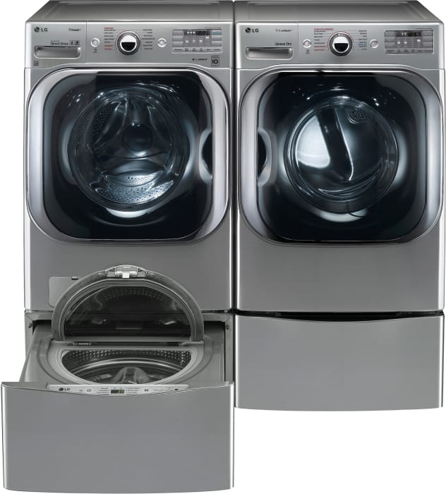 LG LGWADREW81011 SidebySide Washer & Dryer Set with Front Load Washer