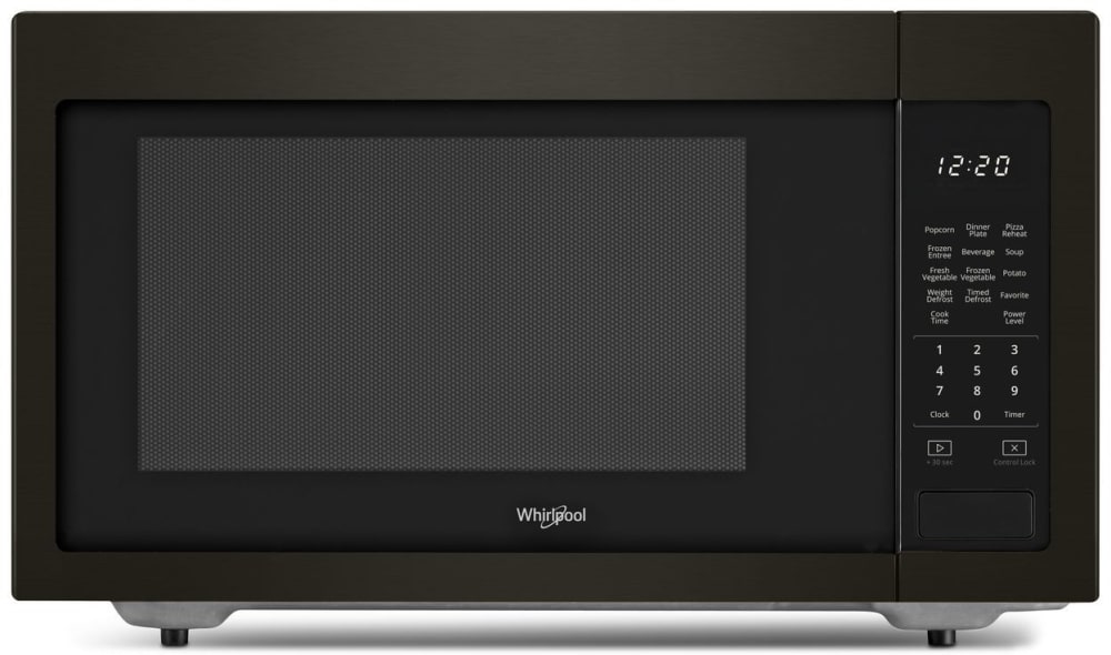 Whirlpool Wmc30516hv 1 6 Cu Ft Countertop Microwave With Sensor Cook Microwave Presets Defrost Control Lock 1 200 Watts Of Power And Dishwasher Safe Turntable Plate Fingerprint Resistant Black Stainless Steel