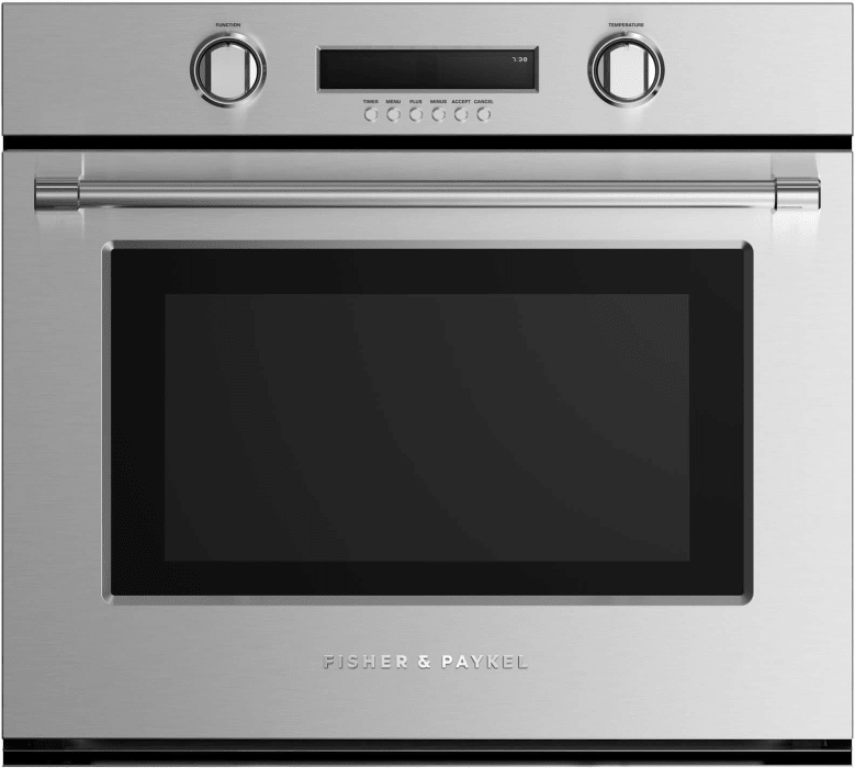 Fisher Paykel Wosv230n 30 Inch Electric Wall Oven With 10 Cooking Functions Temperature Probe Convection Cooking Halogen Lighting Self Clean Sabbath Mode And 2x 4 1 Cu Ft Capacity Ovens