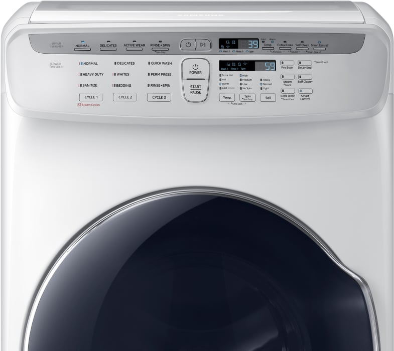 Samsung WV55M9600AW 27 Inch FlexWash Smart Washer with 5.5 Cu. Ft