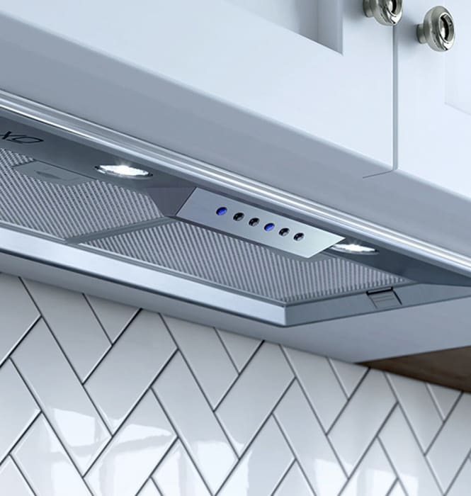 XO XOI27SC Insert Range Hood with 4 Speed 600 CFM, Code Compliance