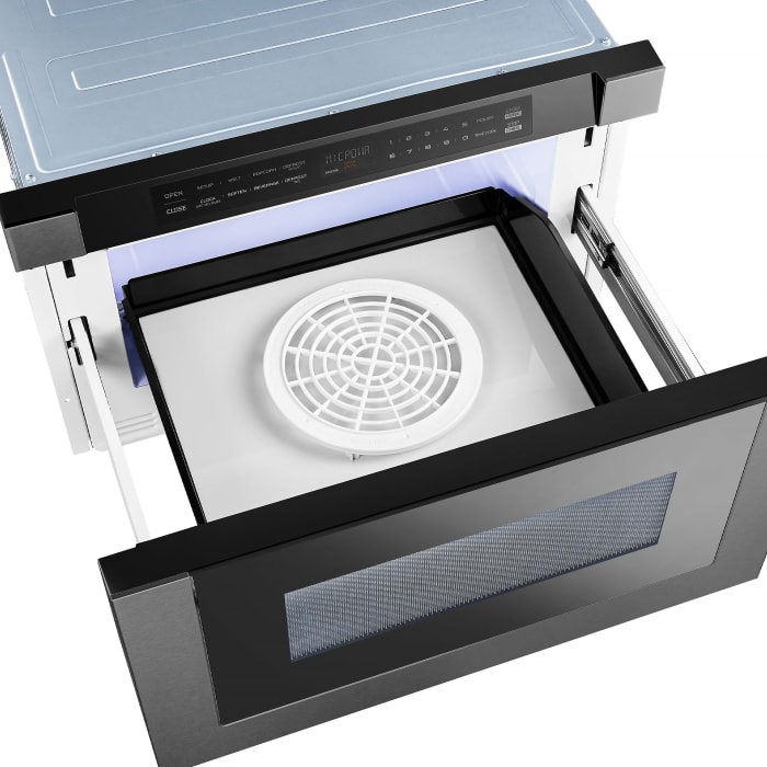 XO XOMWD24BS 24 Inch BuiltIn Microwave Drawer with 1.2 cu. ft