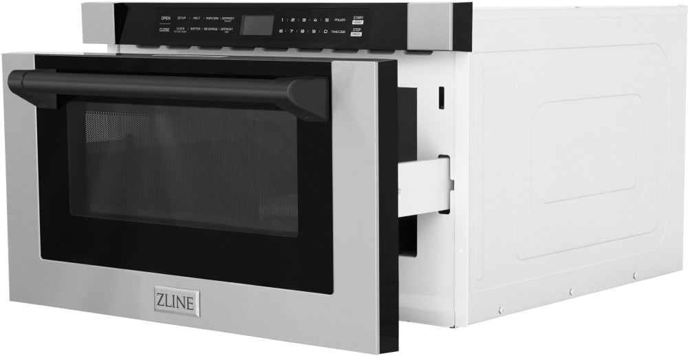 ZLINE MWDZ1HMB 24 Inch Builtin Microwave Drawer with 1.2 cu. ft., 45