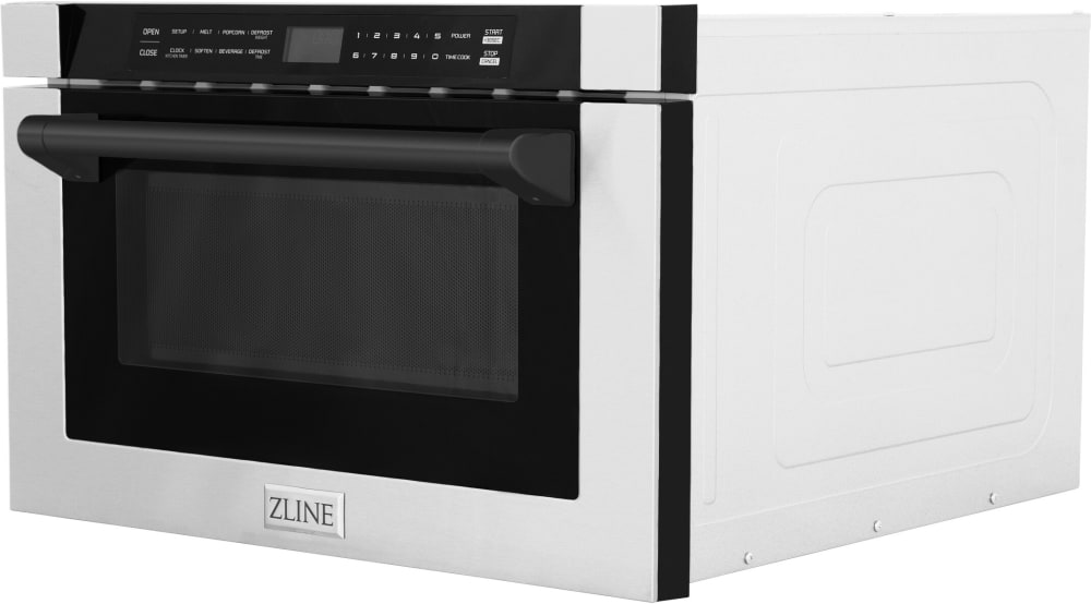 ZLINE MWDZ1HMB 24 Inch Builtin Microwave Drawer with 1.2 cu. ft., 45