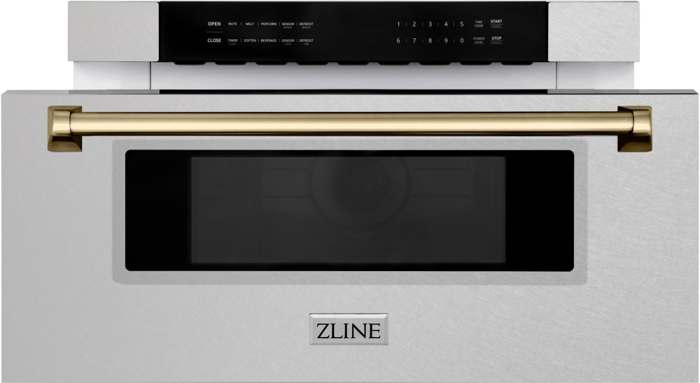 ZLINE MWDZ30SSCB 30 Inch Microwave Drawer with 1.2 cu. ft. Capacity, 10