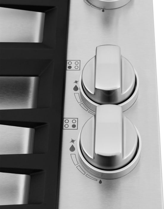 ZLINE RCBR30 30 Inch Gas Cooktop with 4 Sealed Italian Brass Burners