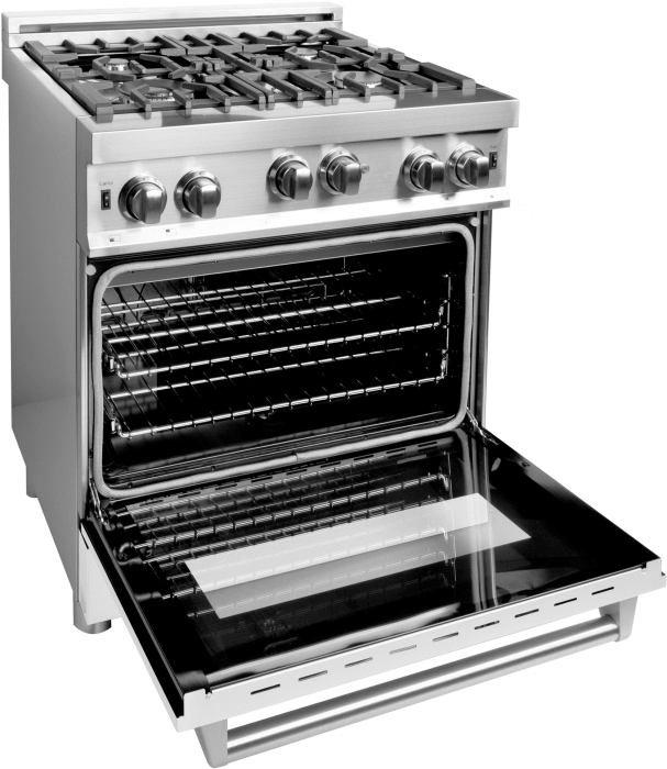 ZLINE RGWM30 30 Inch Gas Range with 4.0 cu. ft. Oven, 4 Italian Burners