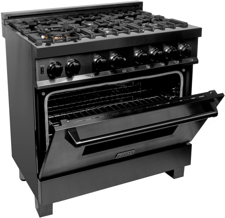 ZLINE RAB36 36 Inch Freestanding Dual Fuel Range with 6Sealed Italian