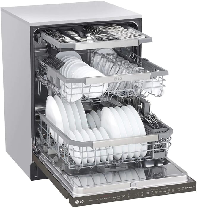 LG LDP6810BD 24 Inch Fully Integrated Smart Dishwasher with 15 Place Settings, Adjustable 3rd