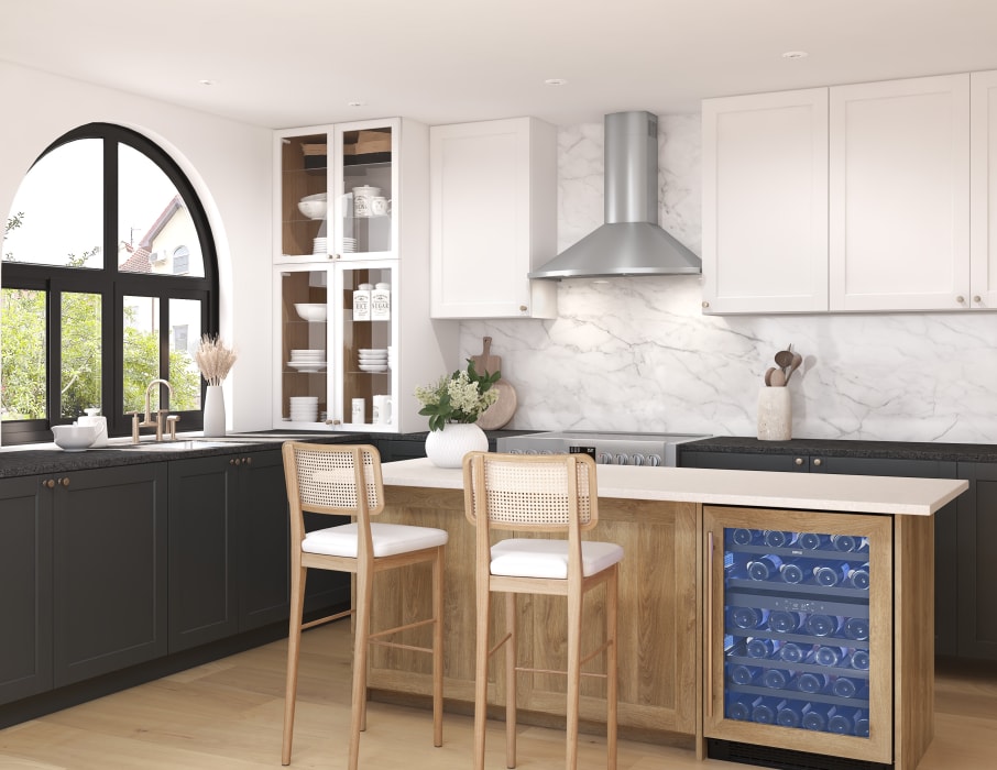 Zephyr ZSAM90FS 36 Inch Wall Mount Range Hood with 5Speed/600 CFM