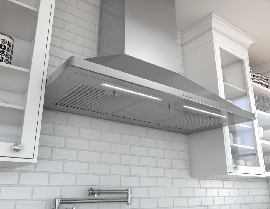 Zephyr ZSPE48BS Siena Pro 48 Inch Wall Mount Range Hood with 5Speed