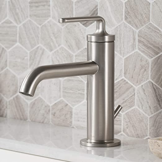 Kraus KBF1221SFS Single Handle Lever Basin Bathroom Faucet with 
