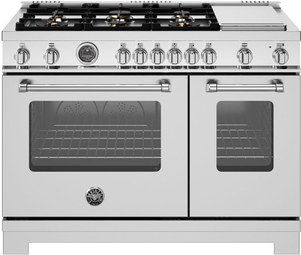 Double oven freestanding range top
