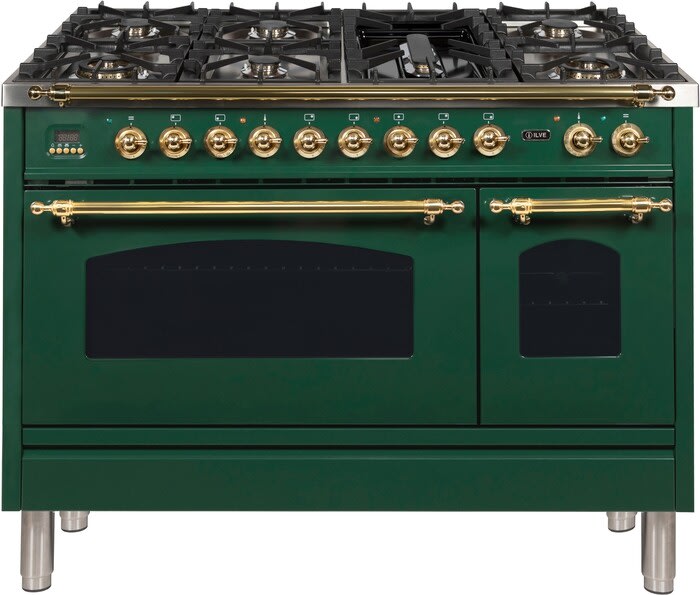 Ilve UPN120FDMPVS 48 Inch Professional Freestanding Natural Gas