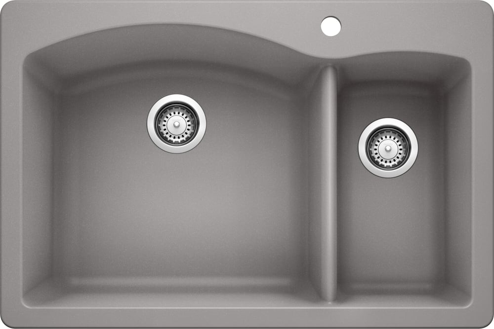 Blanco 440198 33 Inch Drop-in/Undermount Double Bowl Granite Sink 