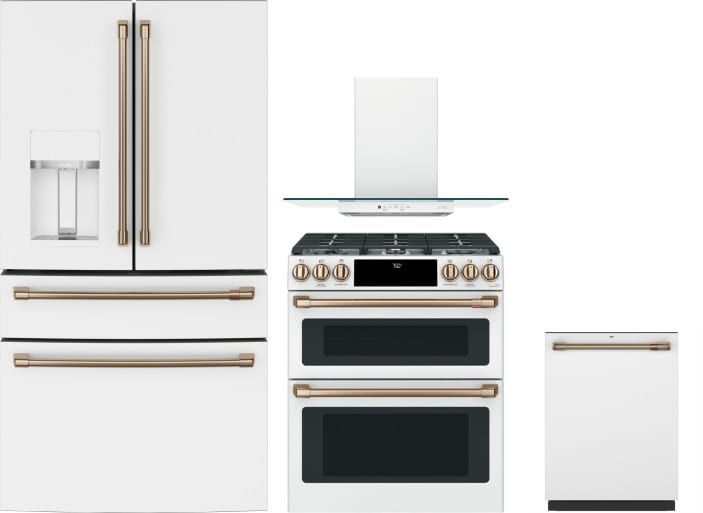 4-Piece, 30 Gas Range, Range Hood, Dishwasher and 48 Bottle Wine Cooler -  Contemporary - Gas Ranges And Electric Ranges - by Cosmo, Houzz