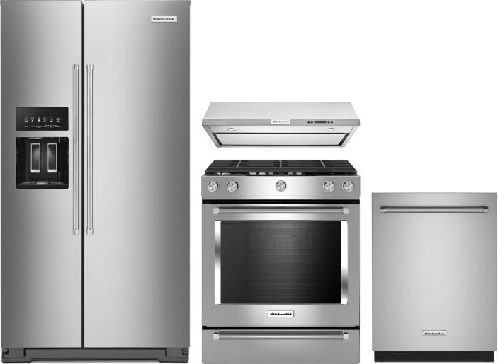 KitchenAid Refrigerators - Side-by-Side Counter Depth Exterior Water/Ice  Dispenser ADA 19.9 Cu Ft - KRSC700HPS