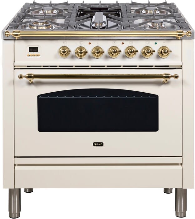 Dual fuel outlet freestanding range