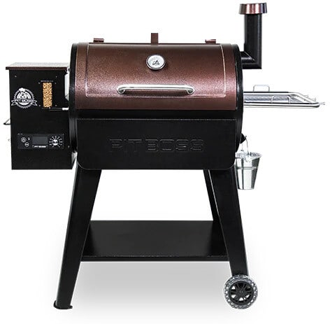 Pit Boss 10514 57 Inch Freestanding Wood Pellet Grill with 849 Sq. In.  Cooking Surface, Porcelain Coated Grates, 8-in-1 Cooking Versatility, Fan  Forced Convection, Dial-In Digital Control, 2-in-1 Side Shelf, Flame  Broiler