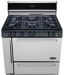 36 commercial gas store range with griddle
