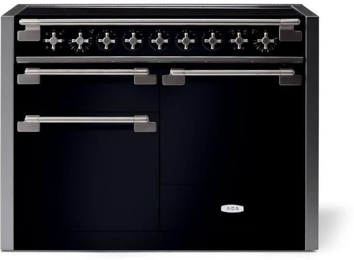 AGA AEL481INBLK 48 Inch Freestanding Induction Range with 5