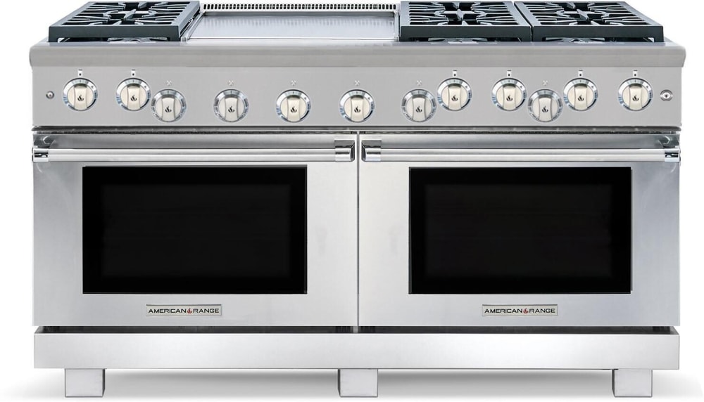 American Range ARR6062GDDFL 60 Inch Freestanding Professional Dual