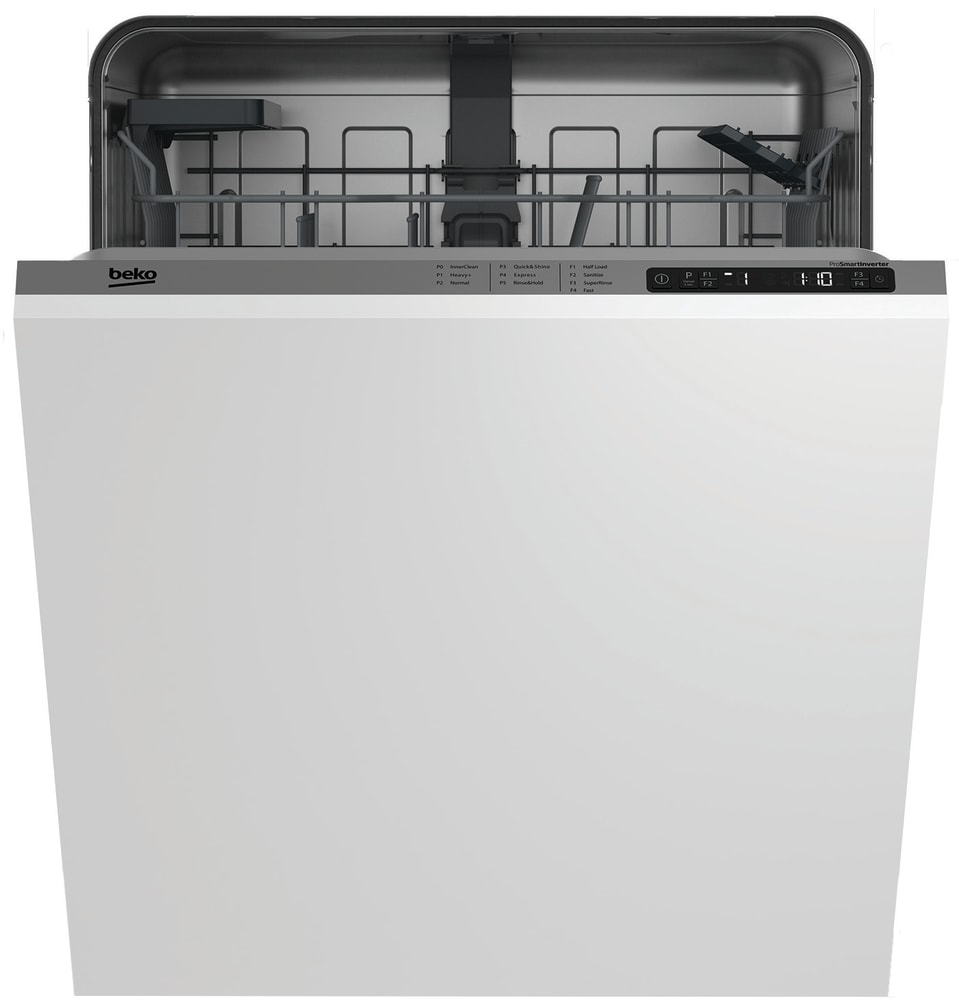 Beko DIN25401 24 Inch Fully Integrated Panel Ready Dishwasher with 14 Place  Settings, 5 Wash Cycles, 48 dBA, Dirt/Turbidity Sensor, Tall Tub, NSF  Certified Rinse, and Energy Star Rated