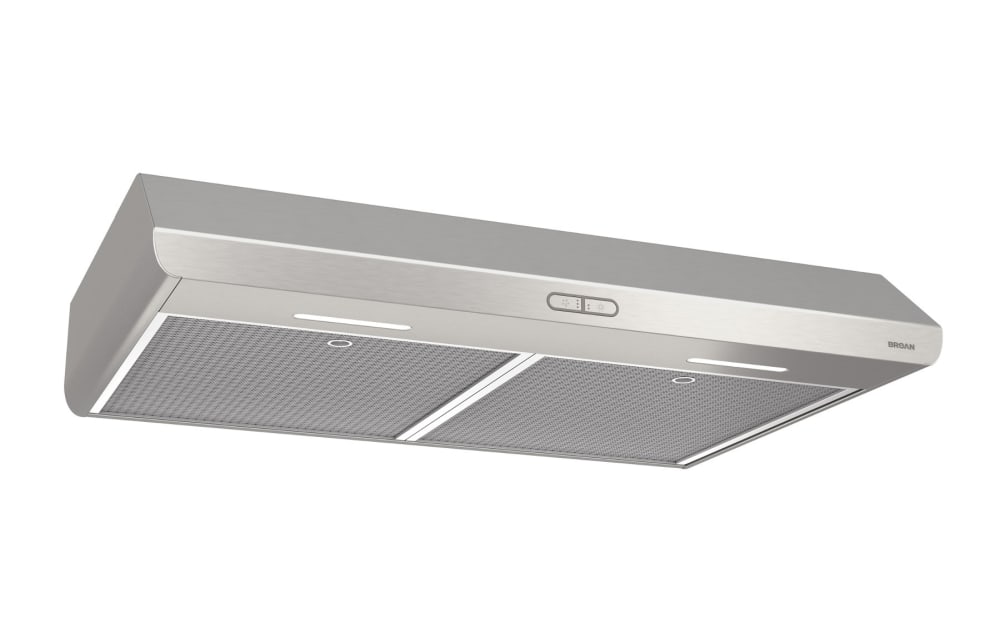 Broan BKDB136SS 36 Inch Under Cabinet Range Hood with 3-Speed/250 CFM  Blower, Tap-Touch Electronic Controls, LED Lighting, Micro-Mesh Filters,  Captur™ System, EZ1 System, ADA Compliant, UL Listed, and HVI-2100  Certified: Stainless Steel