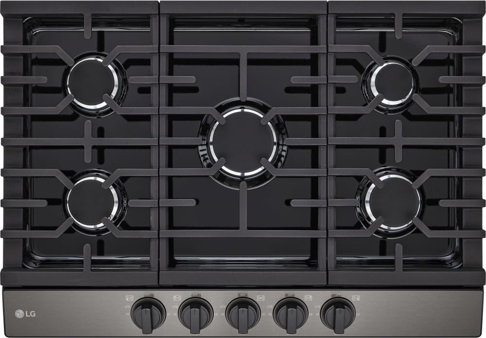 LG 30 Inch Gas Cooktop with Griddle - Stainless Steel