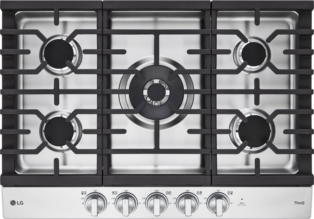 LG 30 Smart Gas Cooktop In Stainless Steel