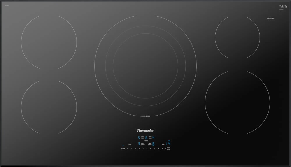 Thermador electric sale cooktop with downdraft