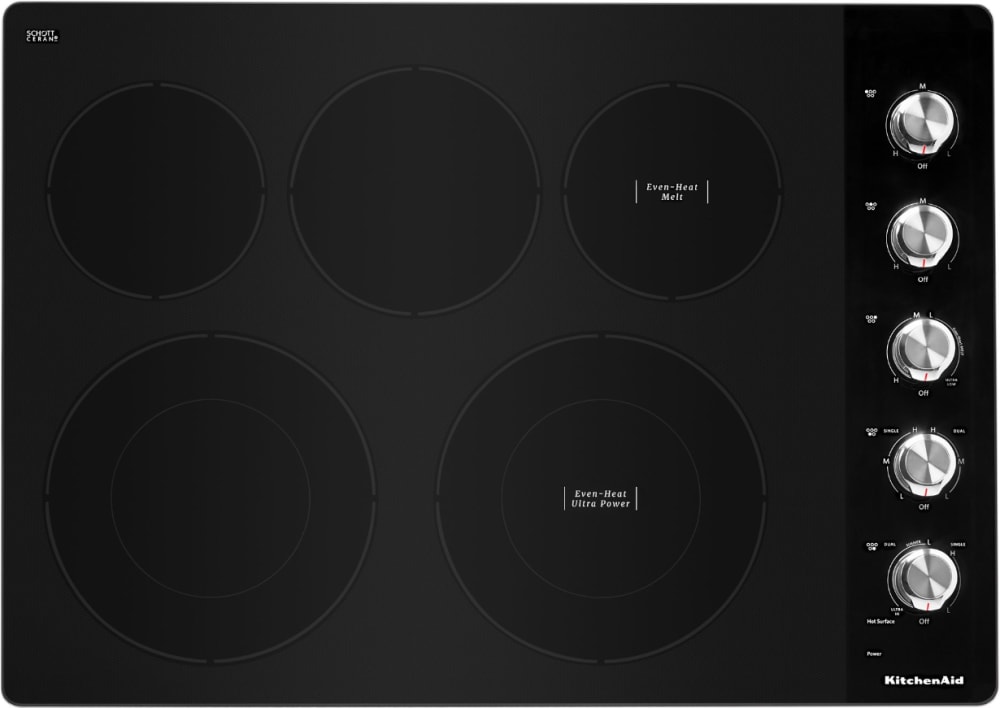 Kitchenaid store glass cooktop