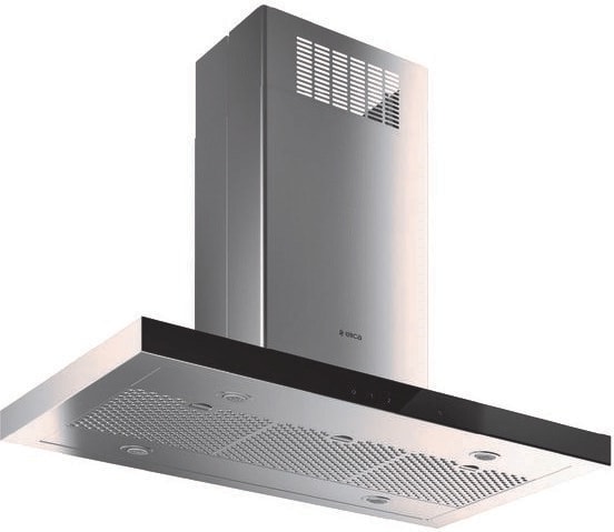 Elica EMD536S2 36 Inch Under Cabinet Range Hood with 520 CFM Internal  Blower, 4 Blower Speeds, Halogen Lamps, Electronic Controls, LCD Display  and Dishwasher Safe Stainless Steel Baffle Filters