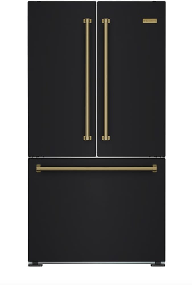 Black and copper hot sale fridge freezer
