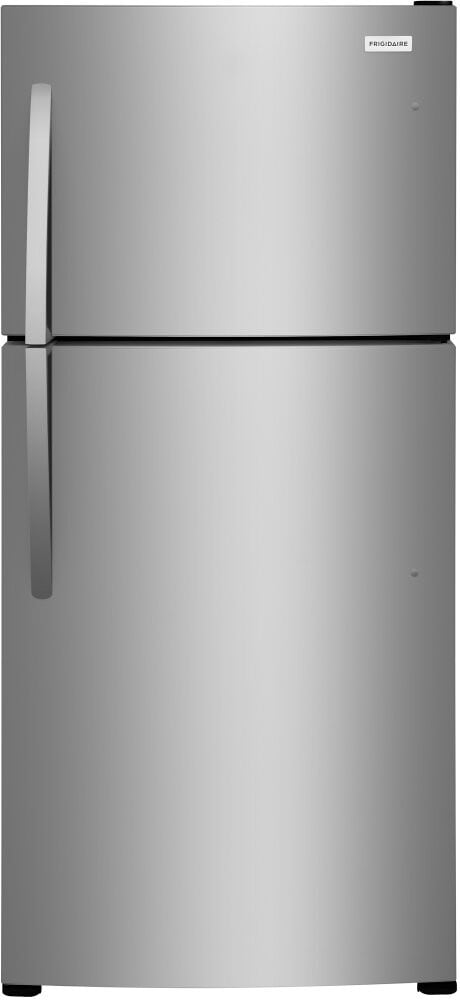 Stainless Steel 18 cu. ft. Top Freezer Fridge with Ice Maker