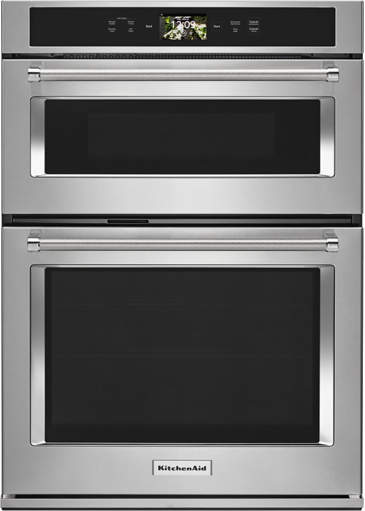 KitchenAid 30 Black Stainless Combination Convection Wall Oven