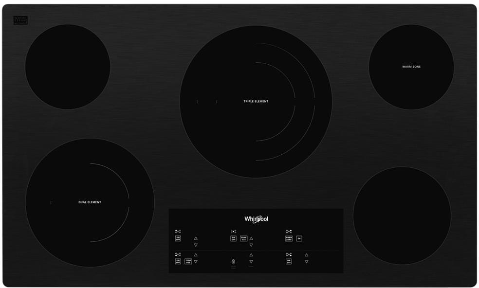 Whirlpool 36 clearance electric cooktop