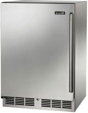 HH24RS41L Perlick 24 Signature Series Shallow Depth Undercounter  Refrigerator with Stainless Steel Solid Door - Left Hinge