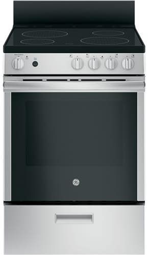 GE JAS640RMSS 24 Inch Freestanding Electric Range with 4 Radiant
