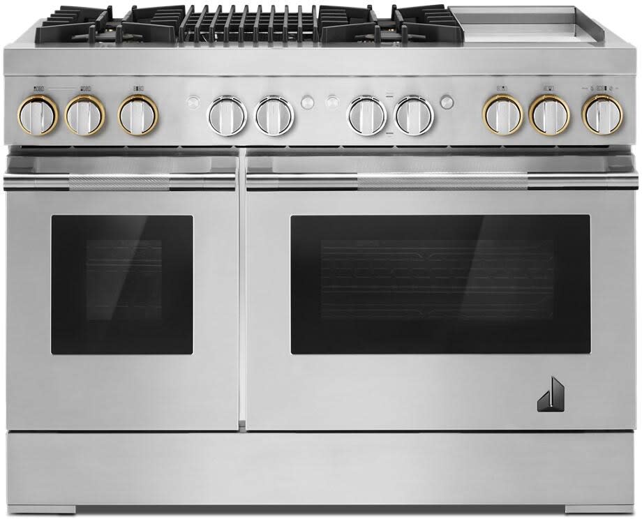 48-IN, 8 Burner, Freestanding, Dual Fuel Range with Natural Gas