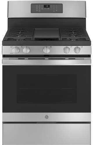 GE 30 in. 5.0 cu. ft. Oven Freestanding Gas Range with 5 Sealed Burners &  Griddle - Slate